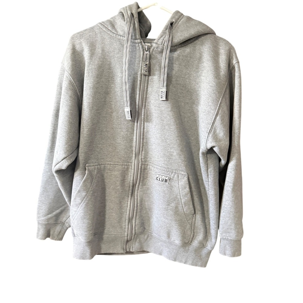 Pro Club Heavy Weight Mens Full Zip Hoodie Heather Gray Fleece Sweatshirt Small